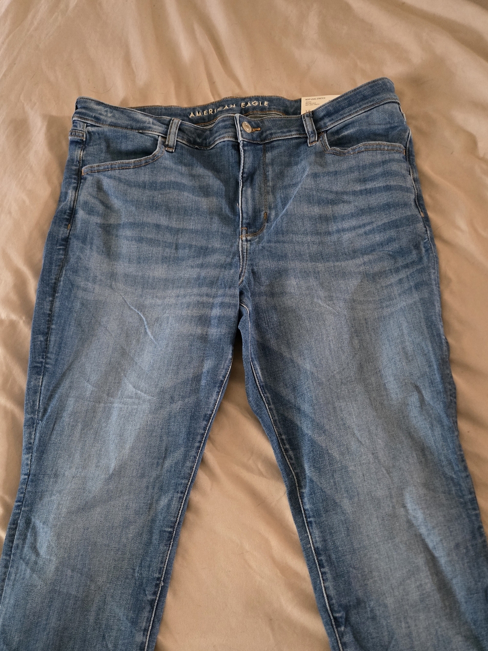 American Eagle Outfitters Womens Light Blue Stretch Jeans